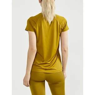 Damen T-Shirt Craft  Essence Slim SS Yellow
