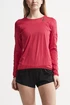 Damen T-Shirt Craft  Shade LS tmavě růžová