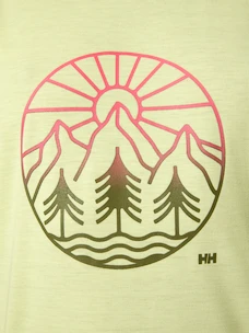 Damen T-Shirt Helly Hansen  Skog Recycled Graphic Tee Fadded Yallow