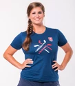 Damen-T-Shirt Hockey Slowakei gekreuzte Hockeyschläger