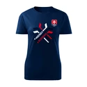 Damen-T-Shirt Hockey Slowakei gekreuzte Hockeyschläger