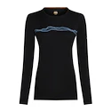Damen T-Shirt Icebreaker Merino 200 Oasis LS Crewe Mountain Pulse Black M