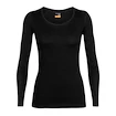 Damen T-Shirt Icebreaker Merino 200 Oasis LS Scoop Black L