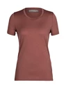 Damen T-Shirt Icebreaker  Tech Lite II SS Tee Grape