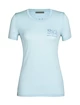 Damen T-Shirt Icebreaker  Tech Lite II SS Tee Mountain Lake Haze