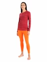 Damen T-Shirt Icebreaker  W 200 Oasis LS Crewe Ski Cherry