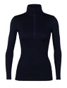 Damen T-Shirt Icebreaker  W 260 Tech LS Half Zip MIDNIGHT NAVY