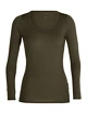 Damen T-Shirt Icebreaker  W Siren LS Sweetheart LODEN