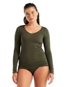 Damen T-Shirt Icebreaker  W Siren LS Sweetheart LODEN