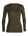 Damen T-Shirt Icebreaker  W Siren LS Sweetheart LODEN