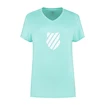 Damen T-Shirt K-Swiss Hypercourt Express Logo Aruba Blue