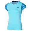 Damen T-Shirt Mizuno  Charge Printed Tee  Blue Glow M