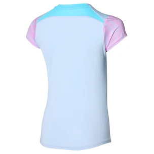 Damen T-Shirt Mizuno  Charge Printed Tee  Halogen Blue