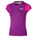 Damen T-Shirt Mizuno  Charge Printed Tee  Purple Magic S