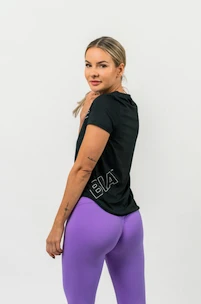 Damen T-Shirt Nebbia  FIT Activewear Functional T-shirt with Short Sleeves black XS