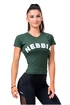 Damen T-Shirt Nebbia Hero Hero 576 dark green