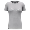 Damen T-Shirt Salewa  Solidlogo Dri-release Heather grey