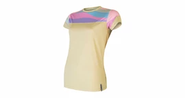 Damen T-Shirt Sensor Coolmax Impress Sand/Stripes