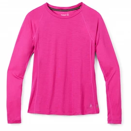 Damen T-Shirt Smartwool Merino Sport 120 Long Sleeve Festive Fushia