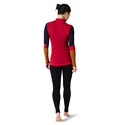 Damen T-Shirt Smartwool  W Intraknit Merino 200 Colorblck 1/4 Zip pomegranate