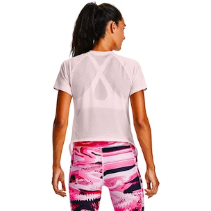 Damen T-Shirt Under Armour HeatGear  Sport Hi-Lo SS Pink M
