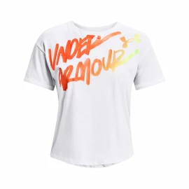 Damen T-Shirt Under Armour Live Chroma Graphic Tee-WHT