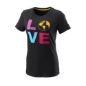 Damen T-Shirt Wilson  Love Earth Tech Tee W Black