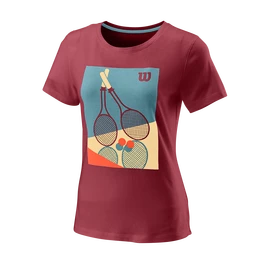 Damen T-Shirt Wilson Racket Duo Tech Tee W Earth