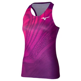 Damen Tank-Top Mizuno Charge Printed Tank Purple Magic