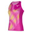 Damen Tank-Top Mizuno  Printed Tank Fuchsia fedora L