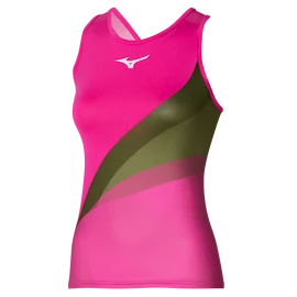 Damen Tank-Top Mizuno Release Printed Tank Pink Glo