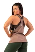 Damen Tank-Top Nebbia  Sleeveless Loose Cross Back Tank Top "Feeling Good" 419 Brown