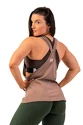 Damen Tank-Top Nebbia  Sleeveless Loose Cross Back Tank Top "Feeling Good" 419 Brown