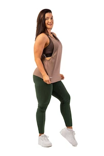 Damen Tank-Top Nebbia  Sleeveless Loose Cross Back Tank Top "Feeling Good" 419 Brown