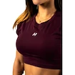 Damen Tank-Top Nebbia STRONG BEAUTY Open-back Cropped Top 430 dark red