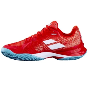 Damen Tennisschuhe Babolat Jet Mach 3 AC Women Fiesta Red
