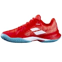 Damen Tennisschuhe Babolat Jet Mach 3 Clay Women Fiesta Red