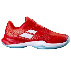 Damen Tennisschuhe Babolat Jet Mach 3 Clay Women Fiesta Red