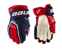 Eishockeyhandschuhe Bauer Supreme 3S Pro Navy/Red/White Intermediate