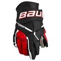 Eishockeyhandschuhe Bauer Supreme M5PRO Black/Red Intermediate 12 Zoll