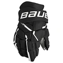 Eishockeyhandschuhe Bauer Supreme MACH Black/White Intermediate 13 Zoll