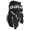 Eishockeyhandschuhe Bauer Supreme MACH Black/White Intermediate