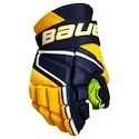Eishockeyhandschuhe Bauer Vapor 3X Navy/Gold Junior 11 Zoll