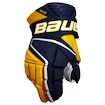 Eishockeyhandschuhe Bauer Vapor Hyperlite Navy/Gold Senior 15 Zoll