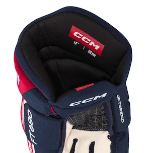 Eishockeyhandschuhe CCM JetSpeed FT680 Navy/Red/White Senior