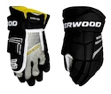 Eishockeyhandschuhe SHER-WOOD Rekker RE 4 Junior 10 Zoll, Schwarz