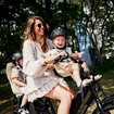 Fahrrad Kindersitz Urban Iki  BIO Front seat Oishi Beige/Bincho Black