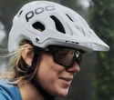 Fahrradhelm POC  Tectal + Sonnenbrille POC Crave weiß