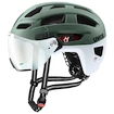 Fahrradhelm Uvex Finale Visor V Moss Green-Cloud M (S4109770400) 52 - 57 cm