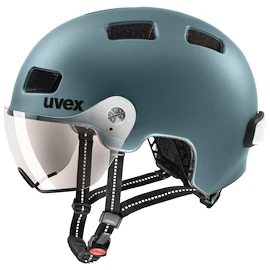 Fahrradhelm Uvex Rush Visor Deep Turquoise Mat (S4100280400)